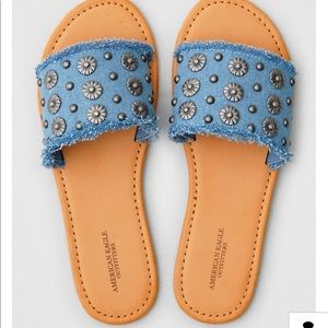 American Eagle denim sandals